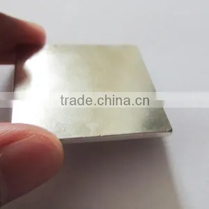N45 Block Neodymium Magnet 35x35x5mm Axially Magnetization Type thumbnail-1