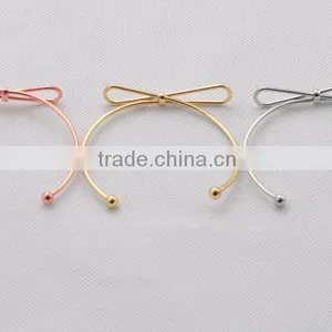 High Quality Environmental Copper Cuff Bangle&Bracelet Multicolour Bowknot Bracelet thumbnail-2