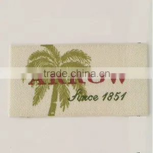 Merrow Border Garment Woven Label Computerized Damask Neck Label thumbnail-1