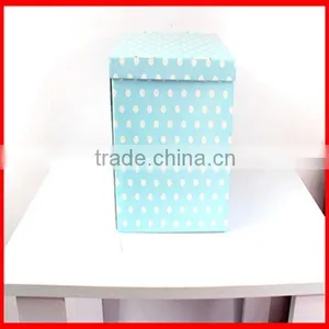 Bright Blue Dot Large Capacity Custom Clothes Storage Packaging Box thumbnail-2
