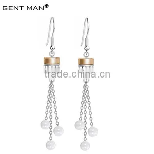 2014 New Products Stainless Steel Ceramic Hoop Earrings for Woman China Supplier thumbnail-1