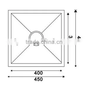 UnderMount Stainless Steel Single Bowl Kitchen Sink 4540C thumbnail-2