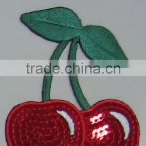 Sequin Embroidery Cherry thumbnail-1