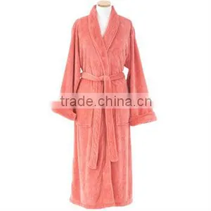 Cotton Terry Bath Robes With Velour thumbnail-1