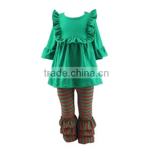 2016 Wholesale Persnickety Remake Girl Children Skirt Suits Christmas Girl Boutique Clothing Sets thumbnail-1