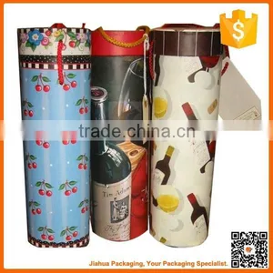 High Quality Custom Round Paper Wine Gift Box thumbnail-1