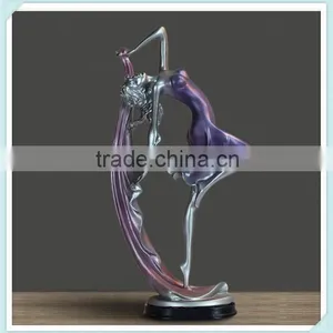 Polyresin Dancing Girl Figurine Dance Sculpture Modern for Home Decoration thumbnail-3