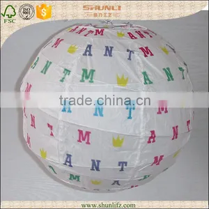 Holiday Decoration Round Decorative Bamboo Paper Lantern thumbnail-1