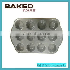 Carbon Steel Non-stick Coating 40cm 12 Muffin Pan With Round Shape thumbnail-1