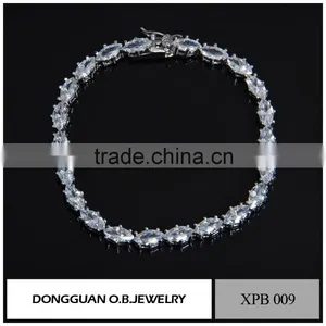 Chain Link Bracelet Wholesale Handmade Jewelry Natural Stones /Silver Gemstone Bracelet thumbnail-3