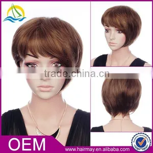 Chrismas on Sale Now New Arrival Perfect Black Women Synthetic Wigs Short thumbnail-1