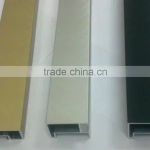6063T5/6061T6 Aluminum Glass Curtain Wall Frame Extrusion With Sand Coating thumbnail-1