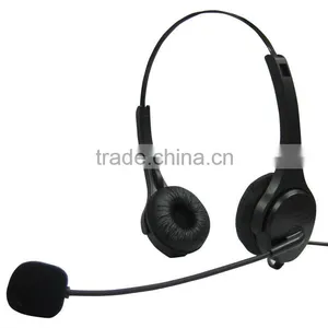 Professional Binaural Call Center Telephone Headset With Rj9/rj11 Plug, QD Optional thumbnail-1