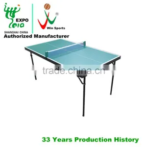 Mini Double Folding Table Tennis TableMini Kids Ping Pong Table thumbnail-1