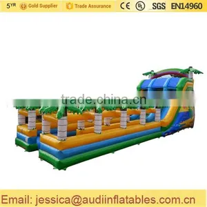 Inflatable Tropical Slide With Palm Trees for Sale thumbnail-1