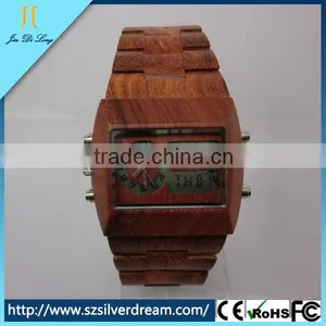2014 New Arrival OEM/ODM Japan Movement Quartz Wholesale Wood Watch thumbnail-1
