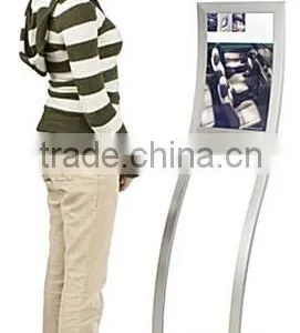 11 x 17 Sign Stand for Floor, Top Insert, S-shaped Curve - Silver(SF-A-013) thumbnail-3