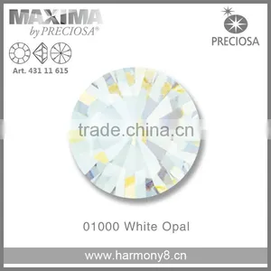 Original PRECIOSA MC Chaton Maxima, White Opal Point Back Rhinetsone thumbnail-1