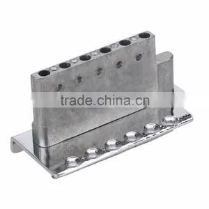 Acoustic Guitarra Guitar Parts 1 Set Chrome 6 Strings Bass Guitar Tremolo Bridge With Bar For Strat ARE4 thumbnail-4