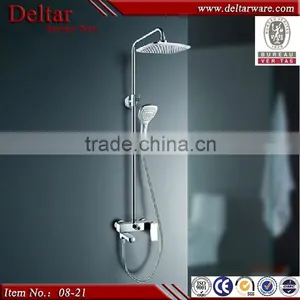 Artistic Brass Shower Faucets, Bath & Shower Faucet Mixer, Exposed Wall-mounted Faucet Shower Washing thumbnail-1