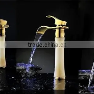 2014 New Design Waterfall Faucet for Basin,Aureate Faucet,golden Faucet thumbnail-2