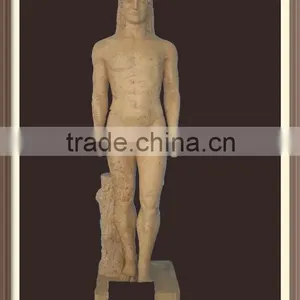 Natural White Travertine Carved Stone Statues thumbnail-1