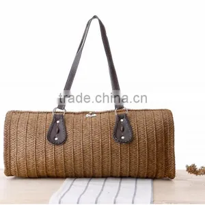 New Arrival Straw Bags Solid Women Sand Sea Shoulder Bags Leather Tote High Quality Bagbeach Bag Large Big Women Handbags thumbnail-4