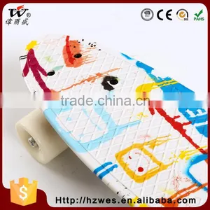 70kgs Top ABS Deck Material PU Wheels OEM Fish Shape Skateboard thumbnail-2