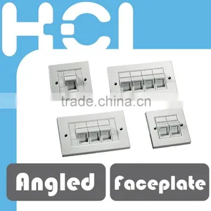 1/ 2/ 3/ 4-Port Angled For the Installation of Keystone Jacks Faceplates thumbnail-1