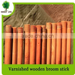 Broom&Dustpan Varnished Wooden Handle for Broom From China Manufacturer thumbnail-1