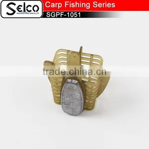 Carp Fishing Tackle Rectangle Plastic Lead Fishing Feeder thumbnail-2