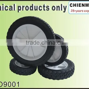 3.5" Small Ruled/ DIAMOND Pattern Plastic Wheel/pneumatic Wheel/Rubber Wheelbarrow Wheel thumbnail-5