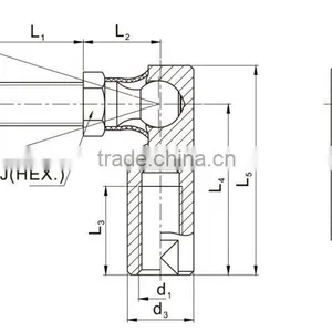 High Qualtiy Push Pull Cable End Fittings Ball Joints ES Series for Sale thumbnail-2