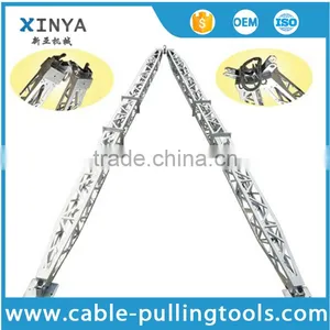 Aluminum Alloy A-shape Lattice Gin Pole Stringing Euqipment With Manual Winch thumbnail-2