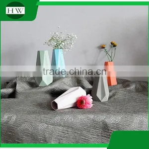 Modern Fancy Home Goods Decorative Cone Shape Mini Trumpet Fancy Stand Ceramic Decoration Vase thumbnail-2