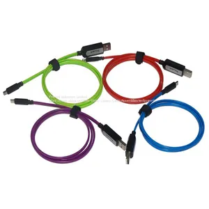 EL Visible Micro USB Flowing Flat Cable LDF001 thumbnail-1