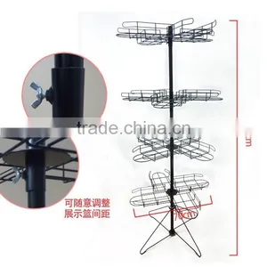 360 Degree Flexible 4 Tier Baseball Cap Rack thumbnail-1