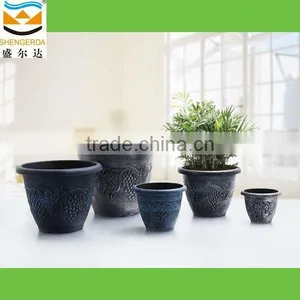 Modern Home Ornaments Iron Pottery Painted Plastic Flowerpot HG-0215C Series thumbnail-1