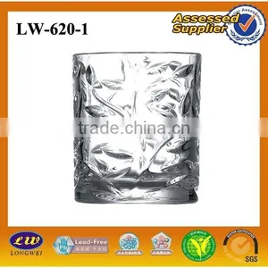 Machine Made Carved Glass Cup/diamond Glass Cup/cheap Glass Cup thumbnail-1