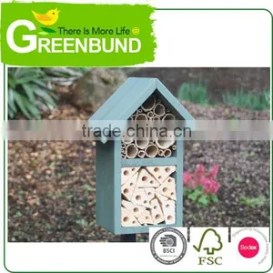 Ideal House For Bee Natural Insect Hotel Wooden Wild Life Care thumbnail-5