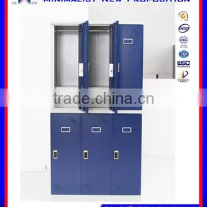 6 Doors Cloth Storage Foldable Steel Daycare Furniture thumbnail-1