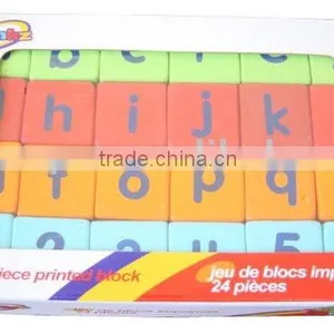 Stock 24 Piece Printed Block PN81007E, Stock Toy,stock Educational Toy,stock Lots thumbnail-1