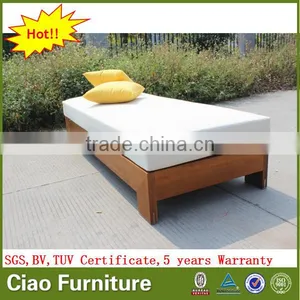 Luxury Garden Furniture Beach Teak Wood Sun Lounger thumbnail-1