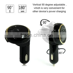2017 Hot Sale Bluetooth Hands-free 3.5mm Car Receiver Stereo Bluetooth With FM Transmitter thumbnail-3