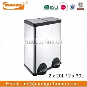 30L Stainless Steel Foot Pedal Kitchen Waste Bin thumbnail-3