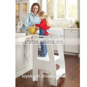New Design Step-Up Kitchen Helper Stools Kids Step Ladder Stool With Handrail Foot Stool thumbnail-3