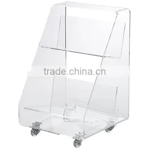 China Manufacturer Wholesale Acrylic Library Book Cart/book Cart thumbnail-2