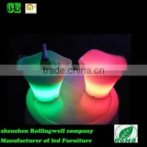 LED Shenzhen Night Club Ice Bucket .plastic Ice Cream Bucket. thumbnail-1