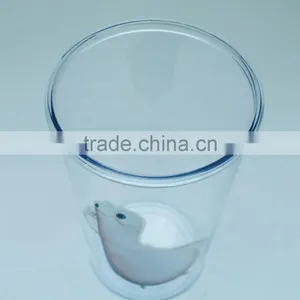 Transparent Plastic Mug With Lid and Straw thumbnail-5
