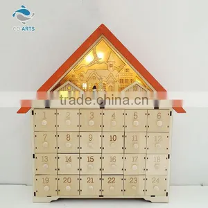Romantic Design Home Decoration Miniature Wood Crafts Houses Lighting thumbnail-1